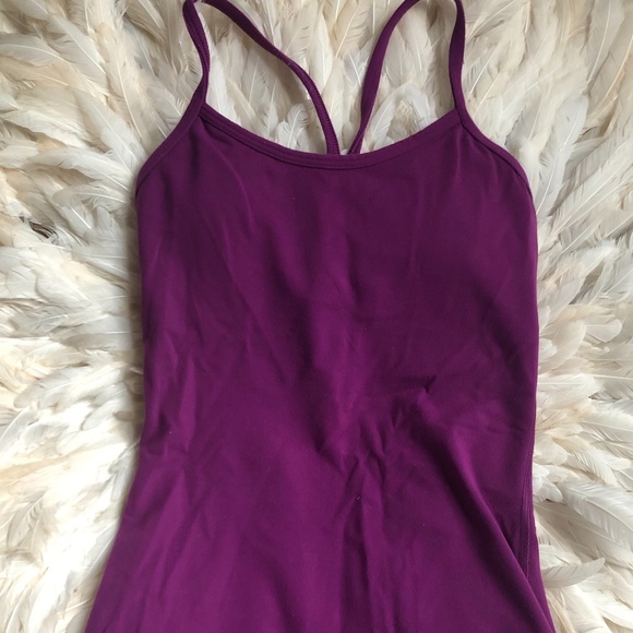 LULULEMON Purple Workout Top Size 2 - Picture 1 of 3